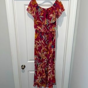 Express off shoulder maxi dress